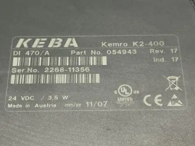 USED KEBA K2-400 DI 470 A