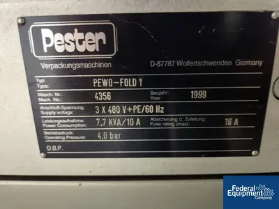 USED Pester Pester Bundler, Model PEWO-Fold 1