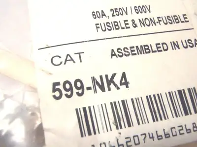 599-NK4 | Allen Bradley  Neutral Kit for 1494H Safety Switches - New Other