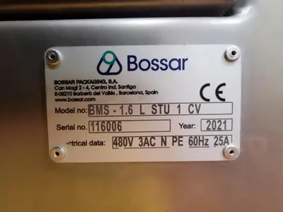 USED 2021 BOSSAR PACKAGING S.A. BMS1.6 L STU 1 CV