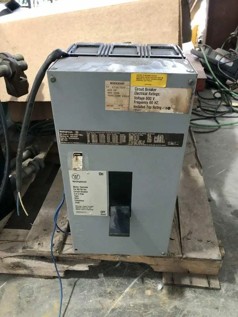 Westinghouse MA3800F 800 A Circuit Breaker 600VAC 800 Amp