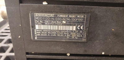Rexroth Indramat Servo Motor MDD112D-N-030-N2M-130PBO