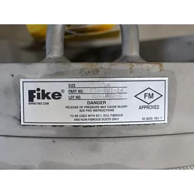 Used Flexicon 24" Dia. Filter Receiver with Fike Flameless Explosion Vent