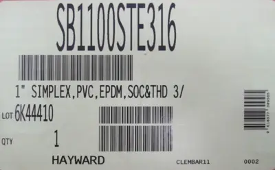 NEW HAYWARD SB1100STE316 SIMPLEX BASKET STRAINER PVC 1"