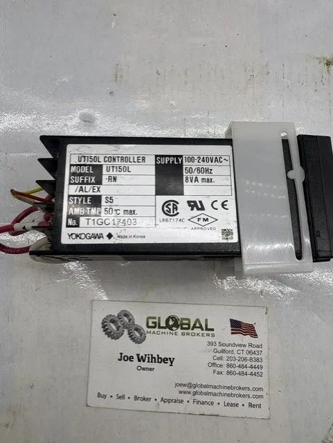 Used YOKOGAWA UT150L Programmable Logic Controllers Connecticut US | Global Machine Brokers, LLC #1329128