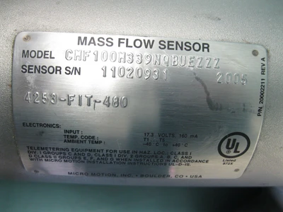USED Micro Motion CMF100  M339NQBUEZZZ