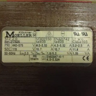 USED KLOCKNER MOELLER STZ 2.0
