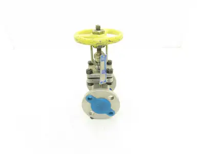 PK Valve 150RF10SL-TFE Stainless Gate Valve 1" Flanged 275psi Rising Stem