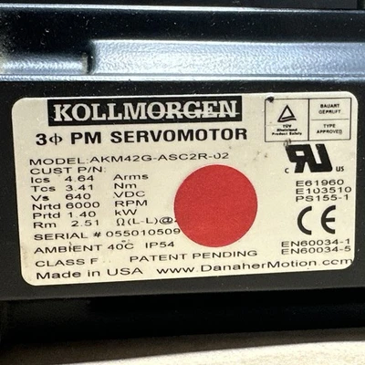 NEW Kollmorgen AKM42G-ASC2R-02