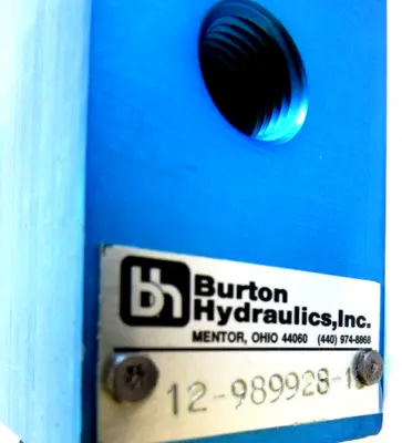 NEW BURTON HYDRAULICS 12-989928-15 PRESSURE RELIEF VALVE 1298992815