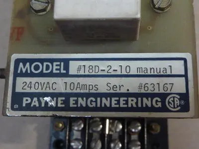 USED PAYNE ENGINEERING 18D-2-10