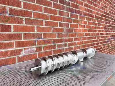 Stainless Steel  53" x 41 x 6" Meat Grinder Head Shaft Screw