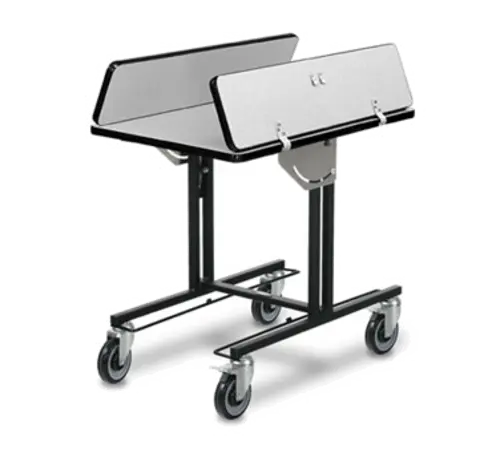 Forbes Industries Room Service Table w/ (2) Tri Fold Drop Leaves - 35 1/2"L x 39 1/2"W, Laminate/Steel (4972)