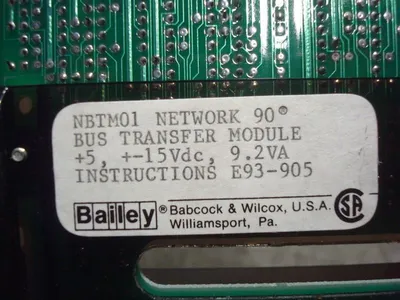 Bailey Controls NBTM01 Network 90 Bus Transfer Module Used