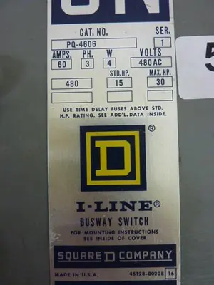 USED SQUARE D PQ-4606