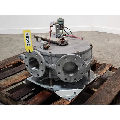 Used Reimelt GmbH 4" Single-channel Stainless Steel Tunnel Diverter Valve