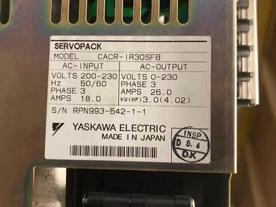 USED YASKAWA CACR-IR30SFB