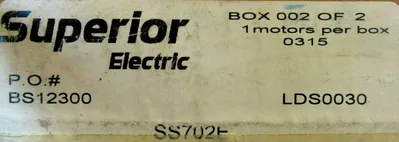 NEW SUPERIOR ELECTRIC SS702E SLO-SYN MOTOR 240V 60/72 RPM