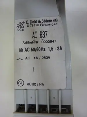 USED DOLD AI 837