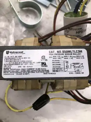 Universal Lighting S50MLTLC3M-500K High Pressure Sodium Ballast 50W S68 -NIB
