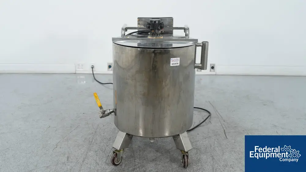 USED Zhejiang Jiangnan Pharmaceutical Machinery Co., LTD 45 Liter Zheijang Jiangnan Gelatin Heating Tank, S/S