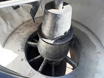 Tolhurst 48 x 24 Batch-O-Matic perforate basket centrifuge, 316L SS.