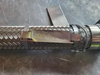 24" Stainless Steel Hydraulic Hose