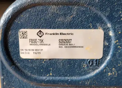 USED FRANKLIN ELECTRIC FBSE-75K
