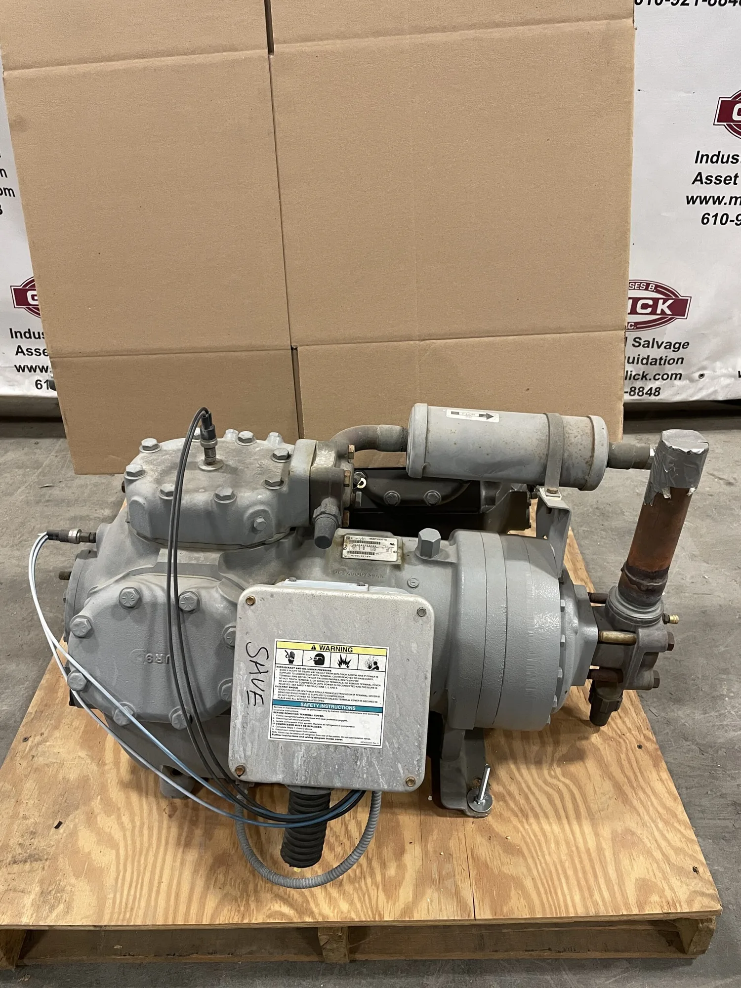 Carlyle/Carrier 06EF299310 Semi-Hermetic Refrigeration Compressor 40HP 3PH