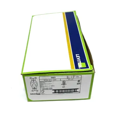 New | in-Stock Leviton Single Straight Blade, Outlet Receptacle Brown, NEMA 5-20R LOT OF Electrical Fittings Michigan US | Maverick Industrial Sales #1402963