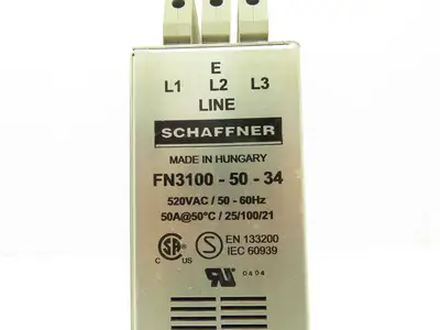 Schaffner FN3100-50-34 Power Line Filter 520V 50A