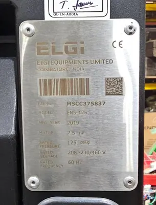 USED 2019 ELGI EN5-125