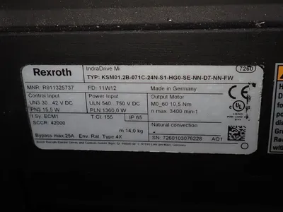 USED REXROTH KSM01.2B071C24NS1HG0SENND7NNFW