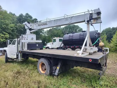 Used NATIONAL 446 FLATBED TRUCK CRANE Truck-Mounted Cranes California US | East West Machinery & Drilling #1417509