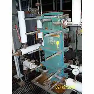 64 sq ft tranter stainless steel plate heat exchanger