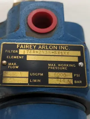 Used FAIREY ARLON 174A-2N35-SX1XX Pump & Valve Parts Ohio US | Surplus Asset Holdings #1403206