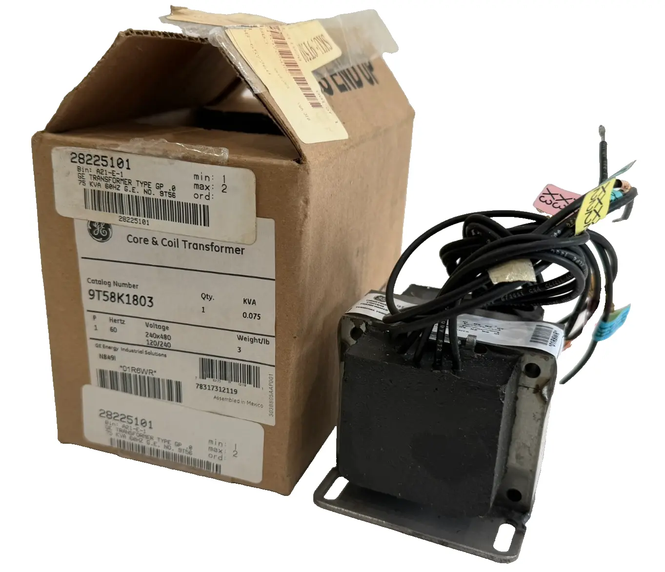 NEW GE 9T58K1803 CORE & COIL TRANSFORMER 60HZ