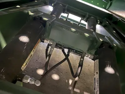 40,000 LBS X 10' X 7' LANGE-LIFT HEVI-HAUL HYDRAULIC SCISSOR LIFT TABLE WITH TILTING DECK: STOCK #17444
