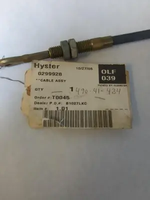 New | in-Stock HYSTER 0299928 Cable & Wire | Surplus Asset Holdings #1206774