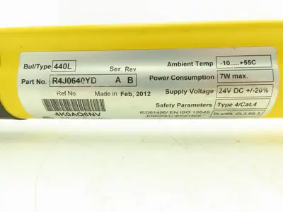 440L-R4J0640YD Guardmaster Guardshield Safety Light Curtain Receiver Only 640mm