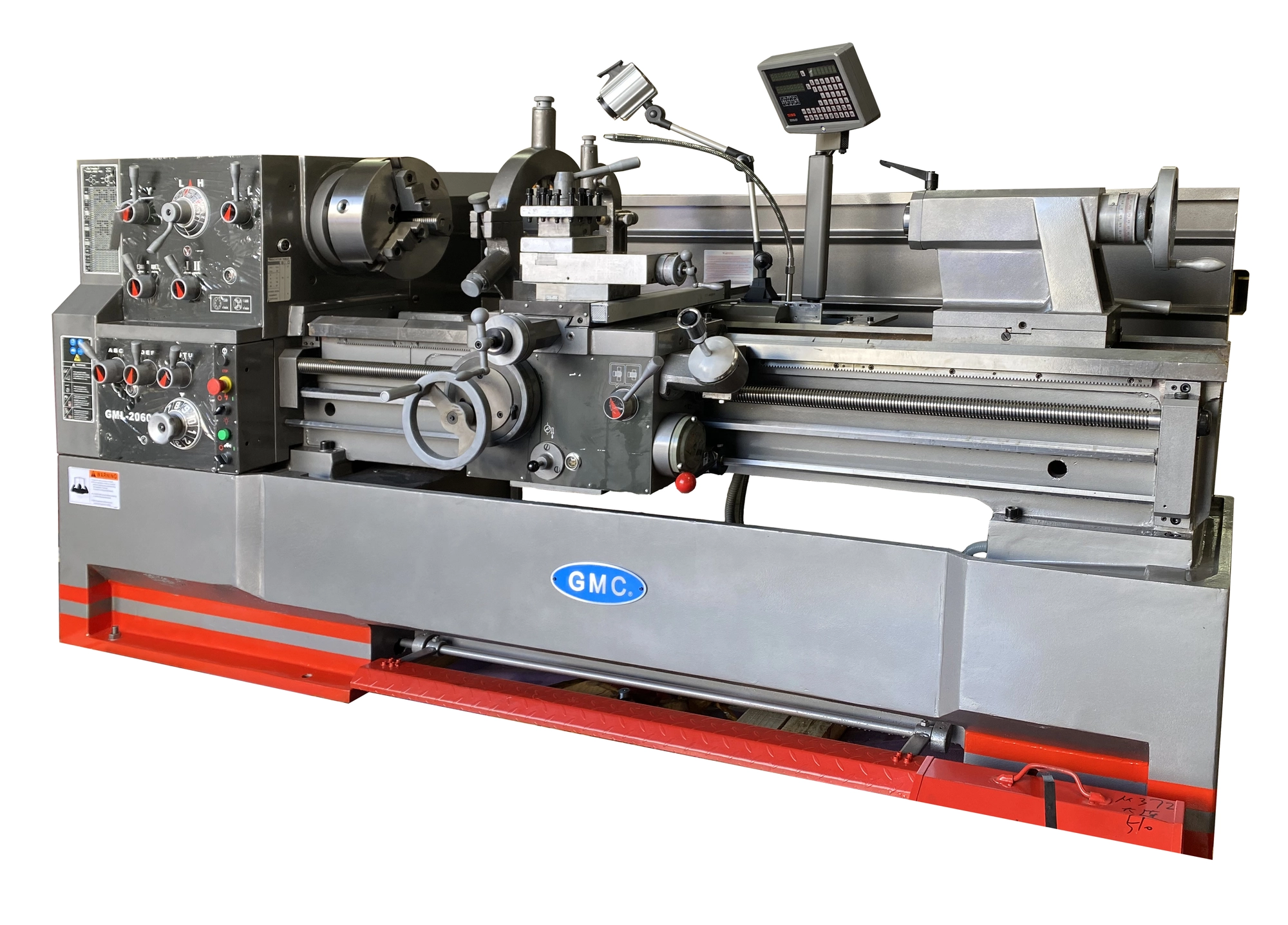 20 x 60" Bed Gap Metal Lathe | 2-Axis DRO | 3-1/8" Bore
