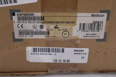 ASP890300 FACTORY NEW Modicon Slot Mount Power Supply AS-P890-300 STOCK G355