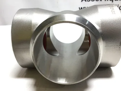 Parker CF-3M Four Way Socket Weld Pipe Fitting Unequal Cross Stainless Steel