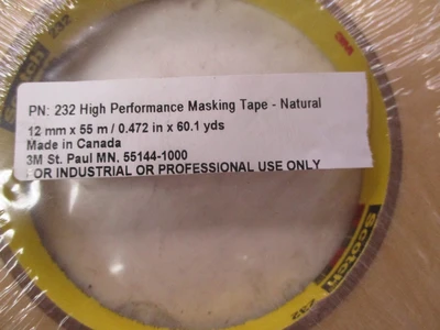 New 232 High Performance Masking Natural Tape