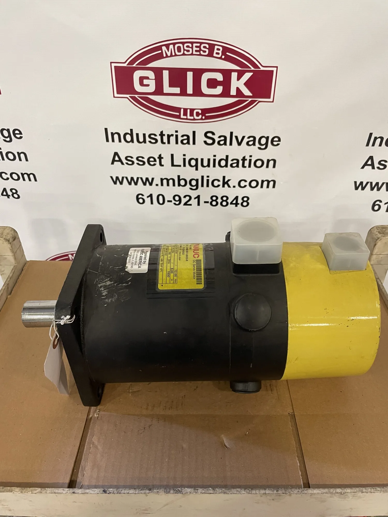 FANUC 10M A06B-0651-B005-R 165V DC Servo Motor 1500RPM