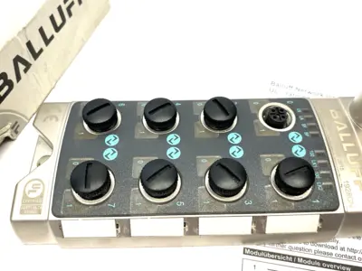 USED BALLUFF SILVER LINE I/O LINK MASTER NETWORK BLOCK, BNI PNT-508-105-Z015