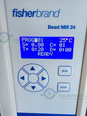 USED FISHER BRAND BEAD MILL 24 HOMOGENIZER  0.8 M/S TO 6 M/S