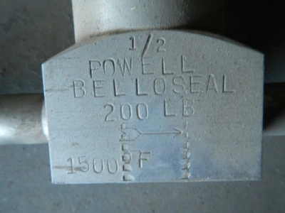 Powell 1/2" 1500 Class, 316 Stainless Control Valve