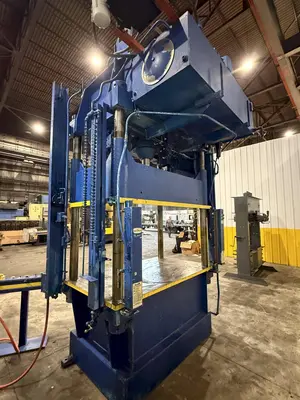 75 TON DAKE MODEL #18-558 HYDRAULIC 4-POST PRESS,  23" STROKE: YOBRO #24094