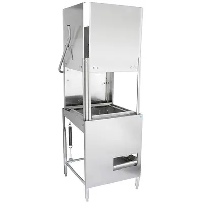 Pass thru low temp dishwasher